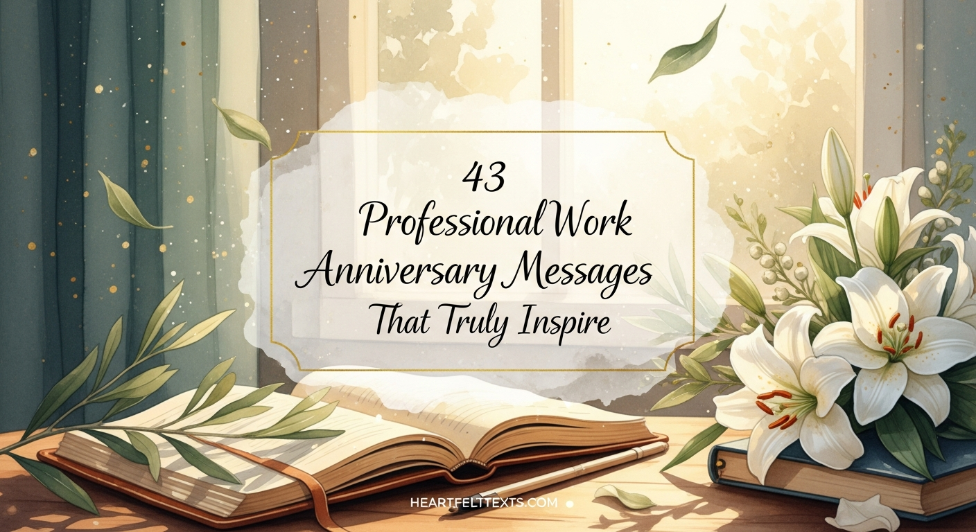 43 Professional Work Anniversary Messages That Truly Inspire