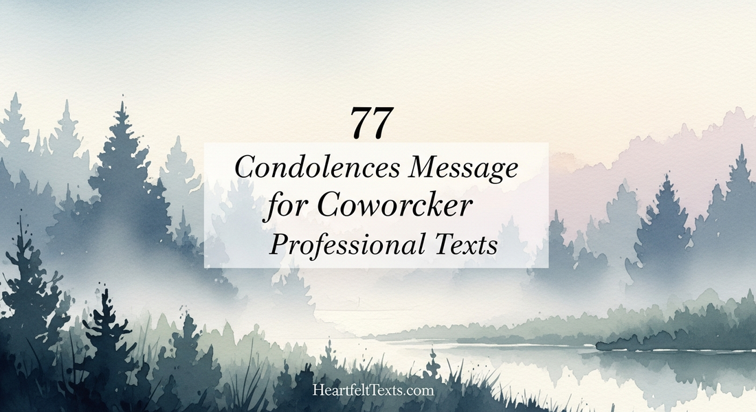 77 Condolences Message for Coworker Professional Texts
