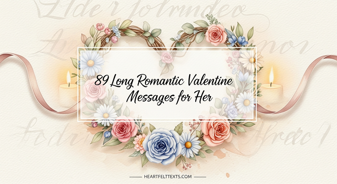 89 Long Romantic Valentine Messages for Her