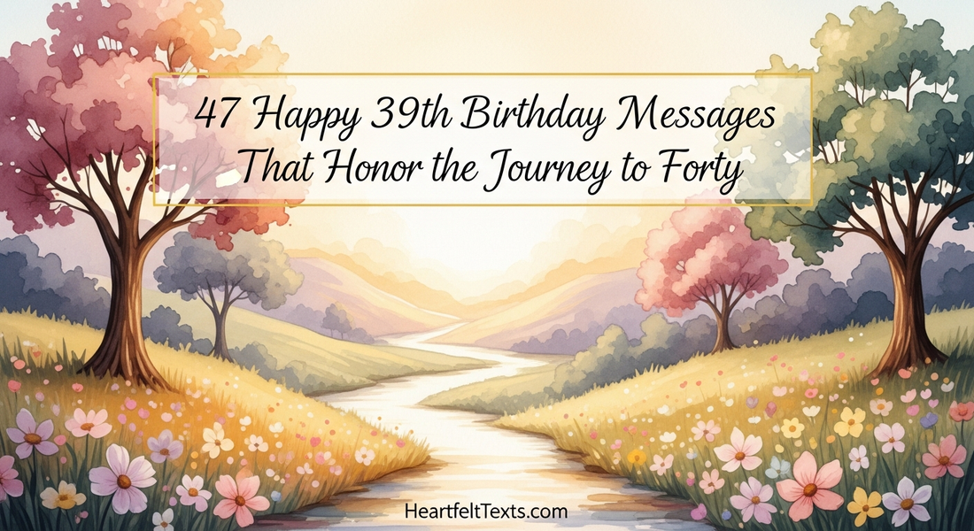 47 Happy 39th Birthday Messages That Honor the Journey to Forty