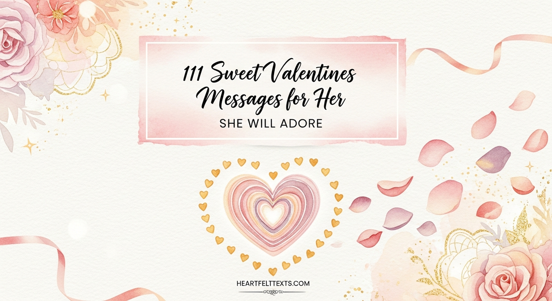 111 Sweet Valentines Messages for Her She Will Adore