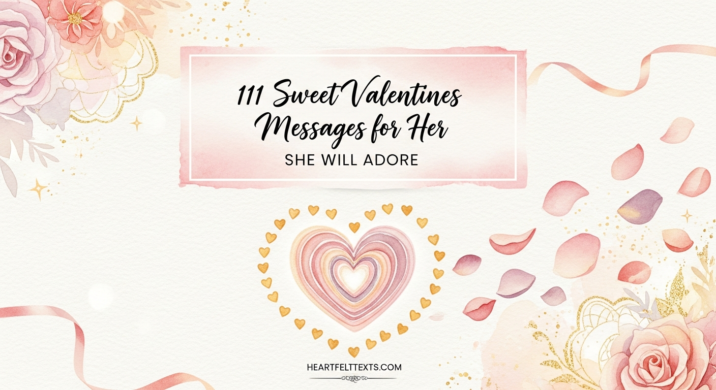 111 Sweet Valentines Messages for Her She Will Adore