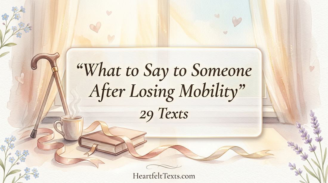 What to Say to Someone After Losing Mobility 29 Texts
