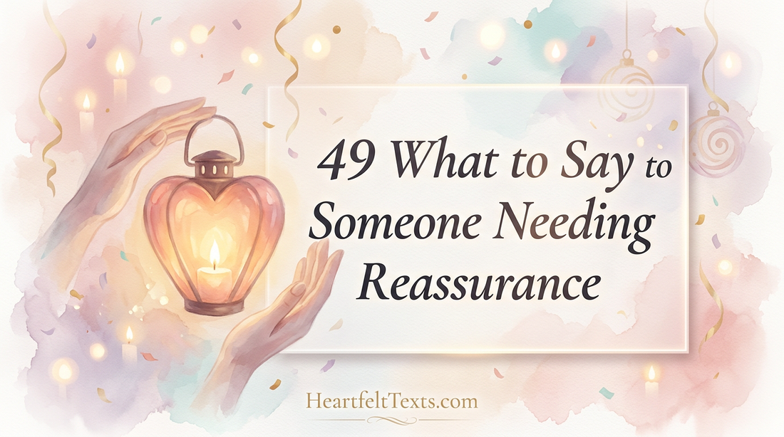 49 What to Say to Someone Needing Reassurance