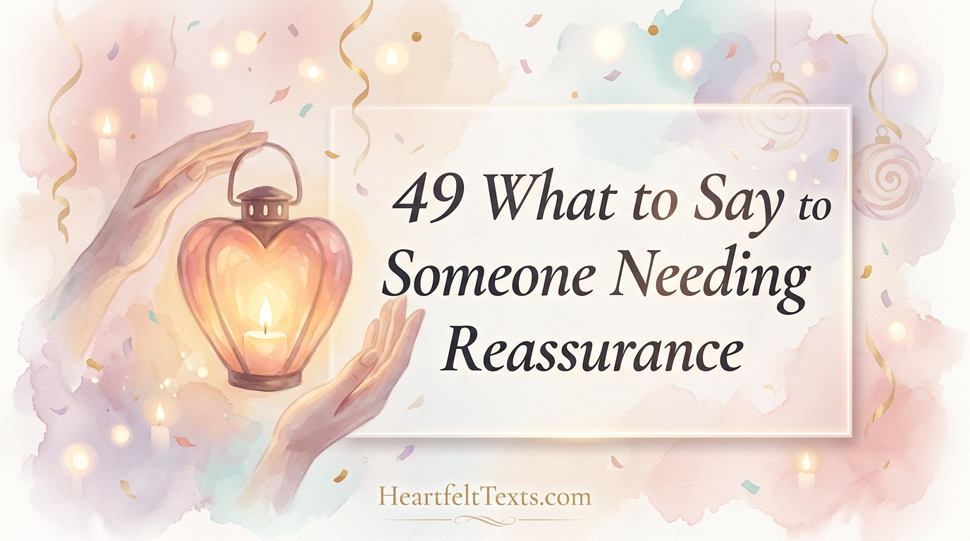 49 What to Say to Someone Needing Reassurance