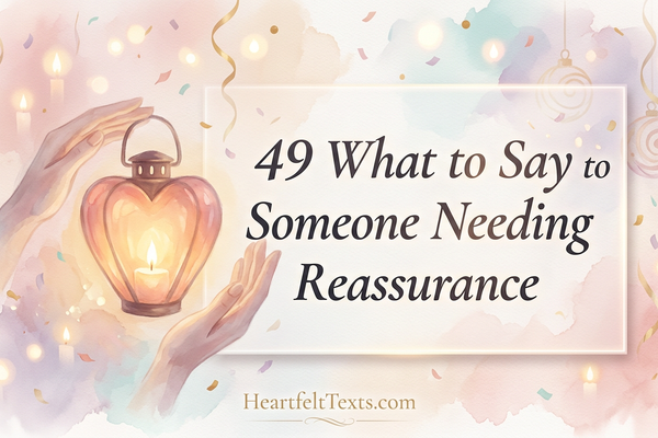 49 What to Say to Someone Needing Reassurance