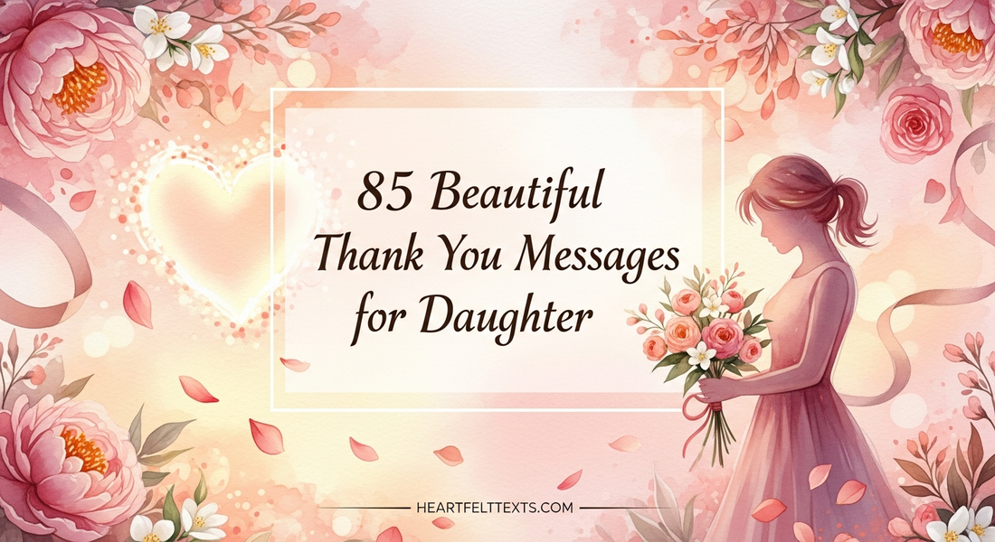 85 Beautiful Thank You Messages for Daughter