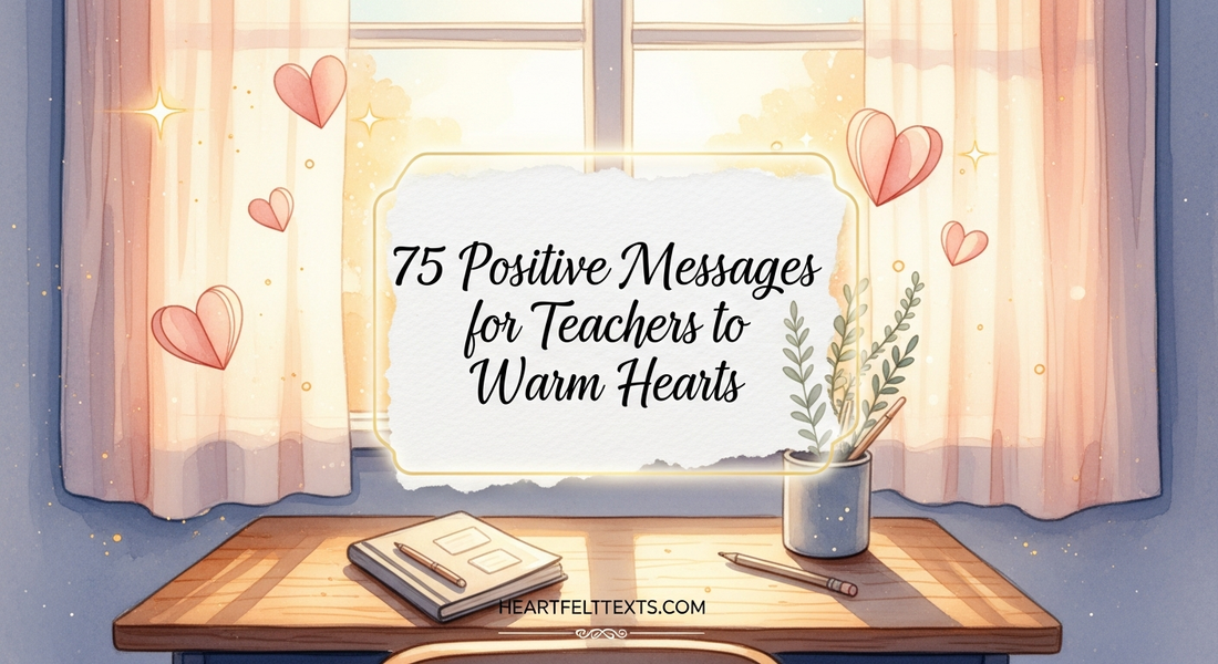75 Positive Messages for Teachers to Warm Hearts