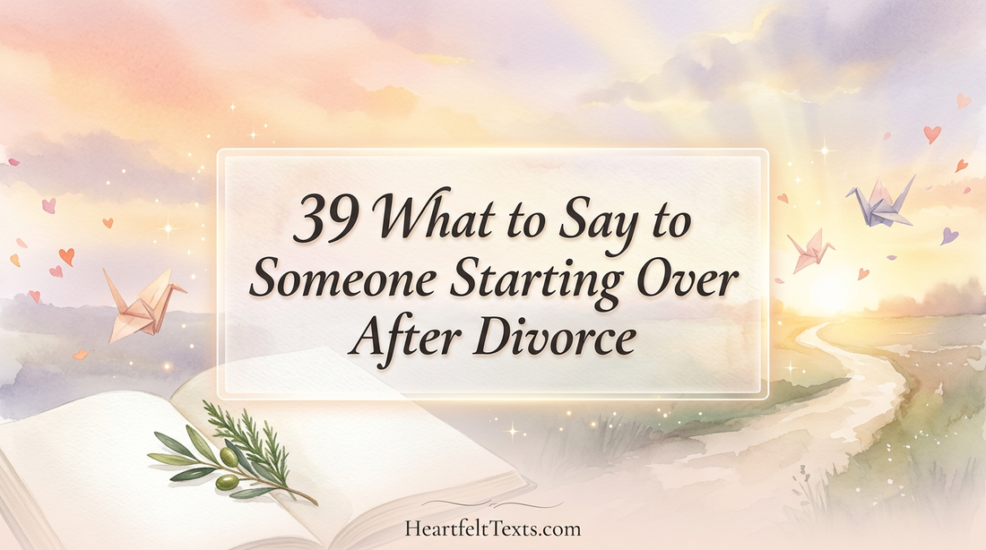 39 What to Say to Someone Starting Over After Divorce