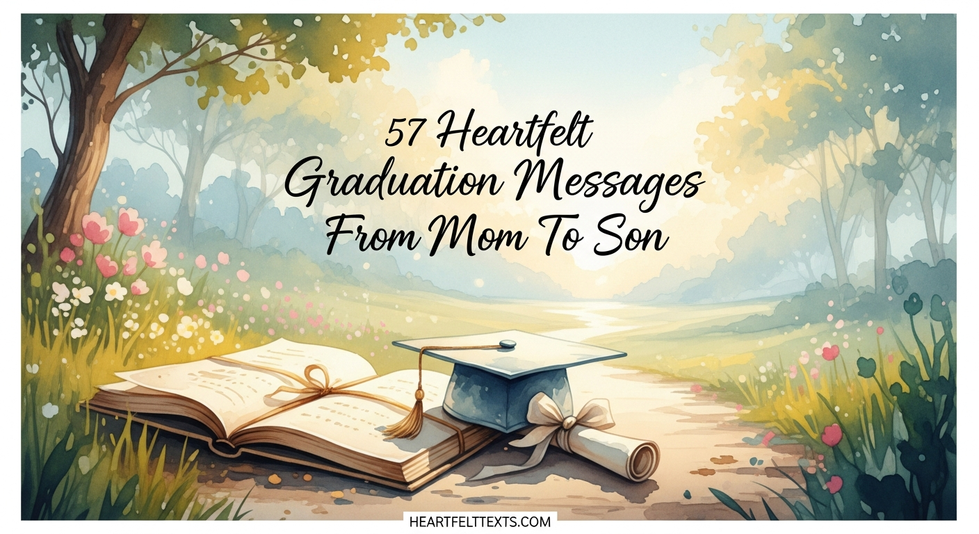 57 Heartfelt Graduation Messages From Mom To Son