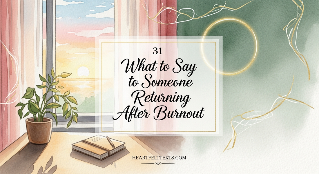 31 What to Say to Someone Returning After Burnout