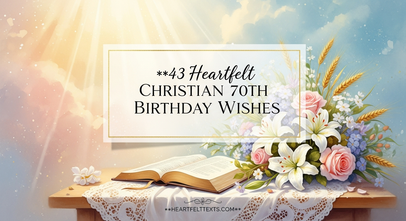 43 Heartfelt Christian 70th Birthday Wishes