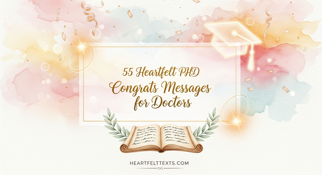 55 Heartfelt PhD Congrats Messages for Doctors