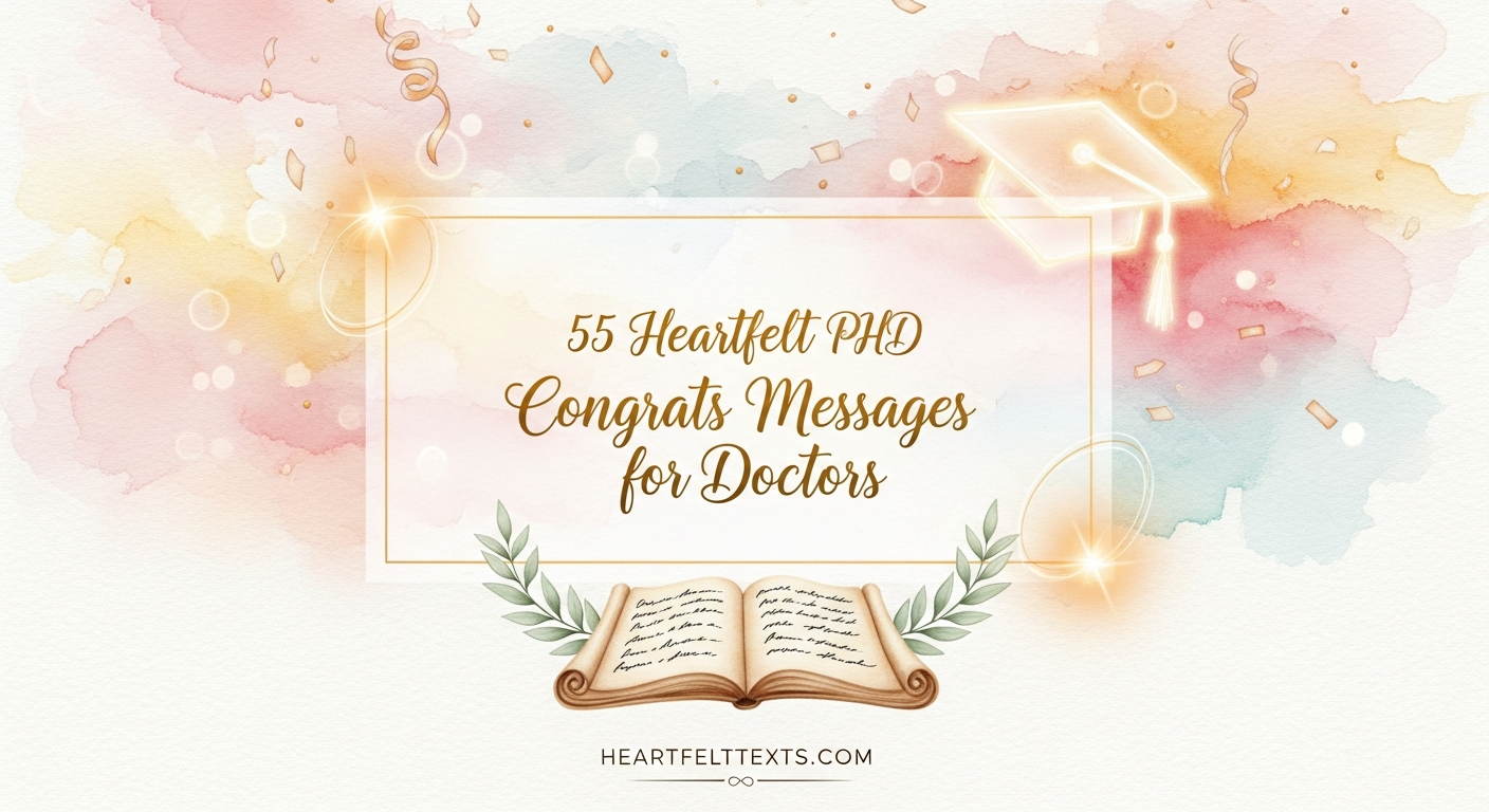 55 Heartfelt PhD Congrats Messages for Doctors