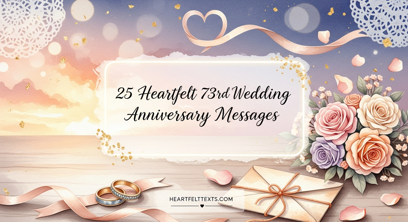 25 Heartfelt 73rd Wedding Anniversary Messages