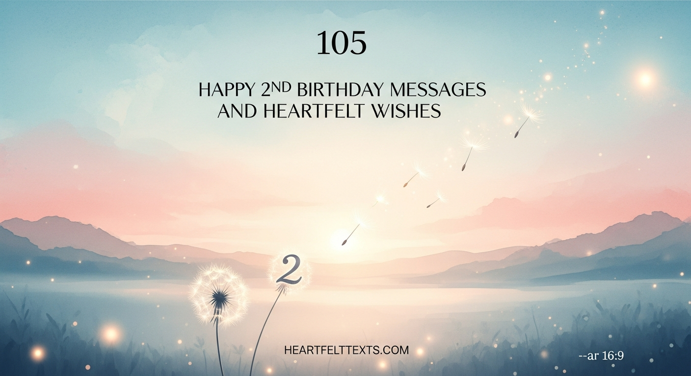 105 Happy 2nd Birthday Messages and Heartfelt Wishes