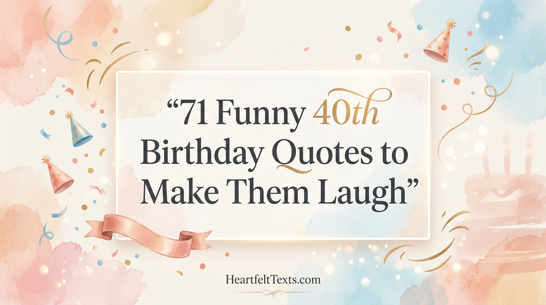 71 Funny 40th Birthday Quotes to Make Them Laugh