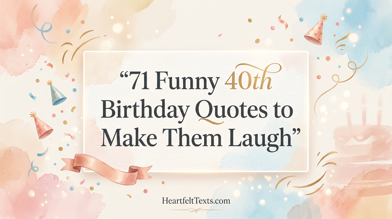 71 Funny 40th Birthday Quotes to Make Them Laugh