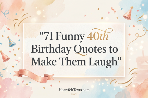 71 Funny 40th Birthday Quotes to Make Them Laugh