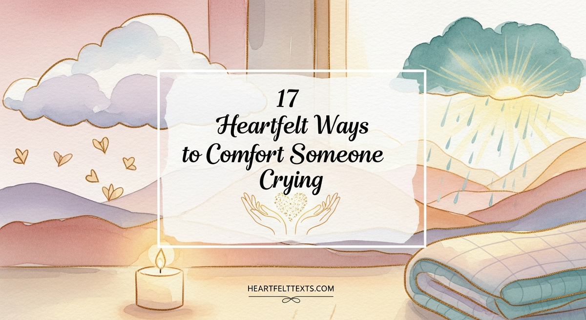 17 Heartfelt Ways to Comfort Someone Crying