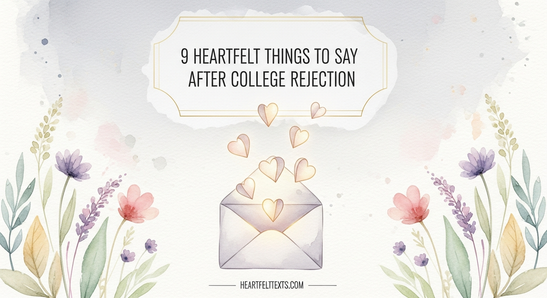 9 Heartfelt Things to Say After College Rejection