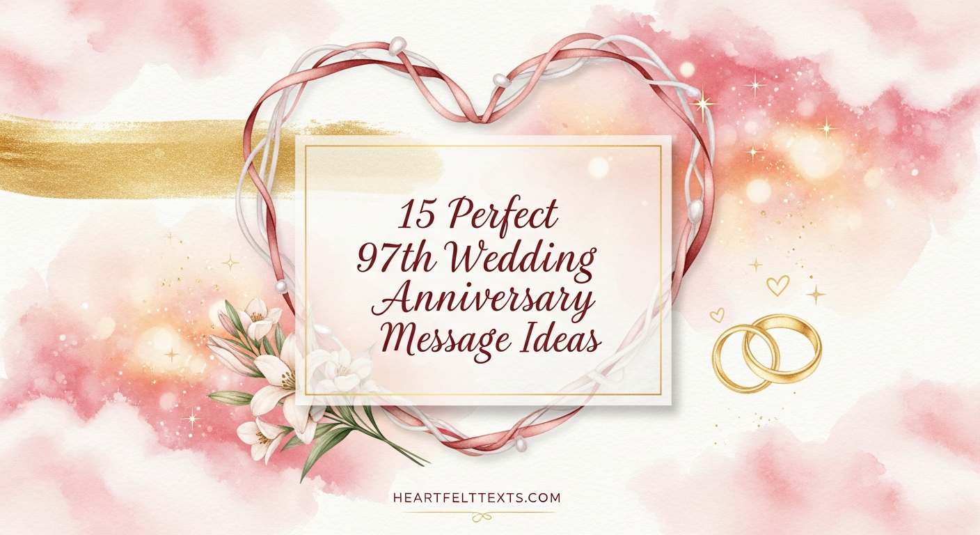 15 Perfect 97th Wedding Anniversary Message Ideas
