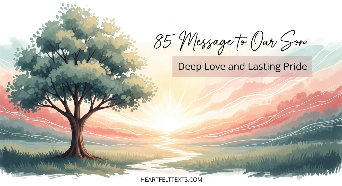 85 Message to Our Son Deep Love and Lasting Pride
