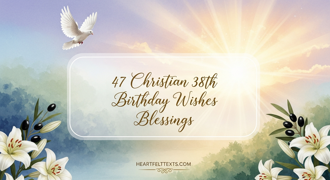 47 Christian 38th Birthday Wishes Blessings