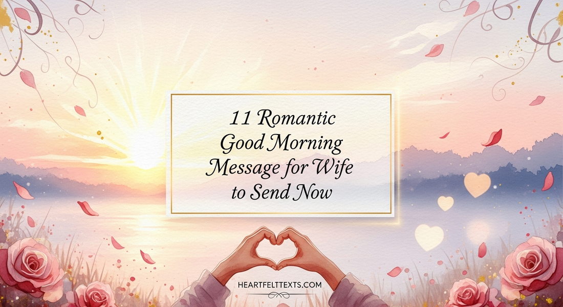 111 Romantic Good Morning Message for Wife to Send Now