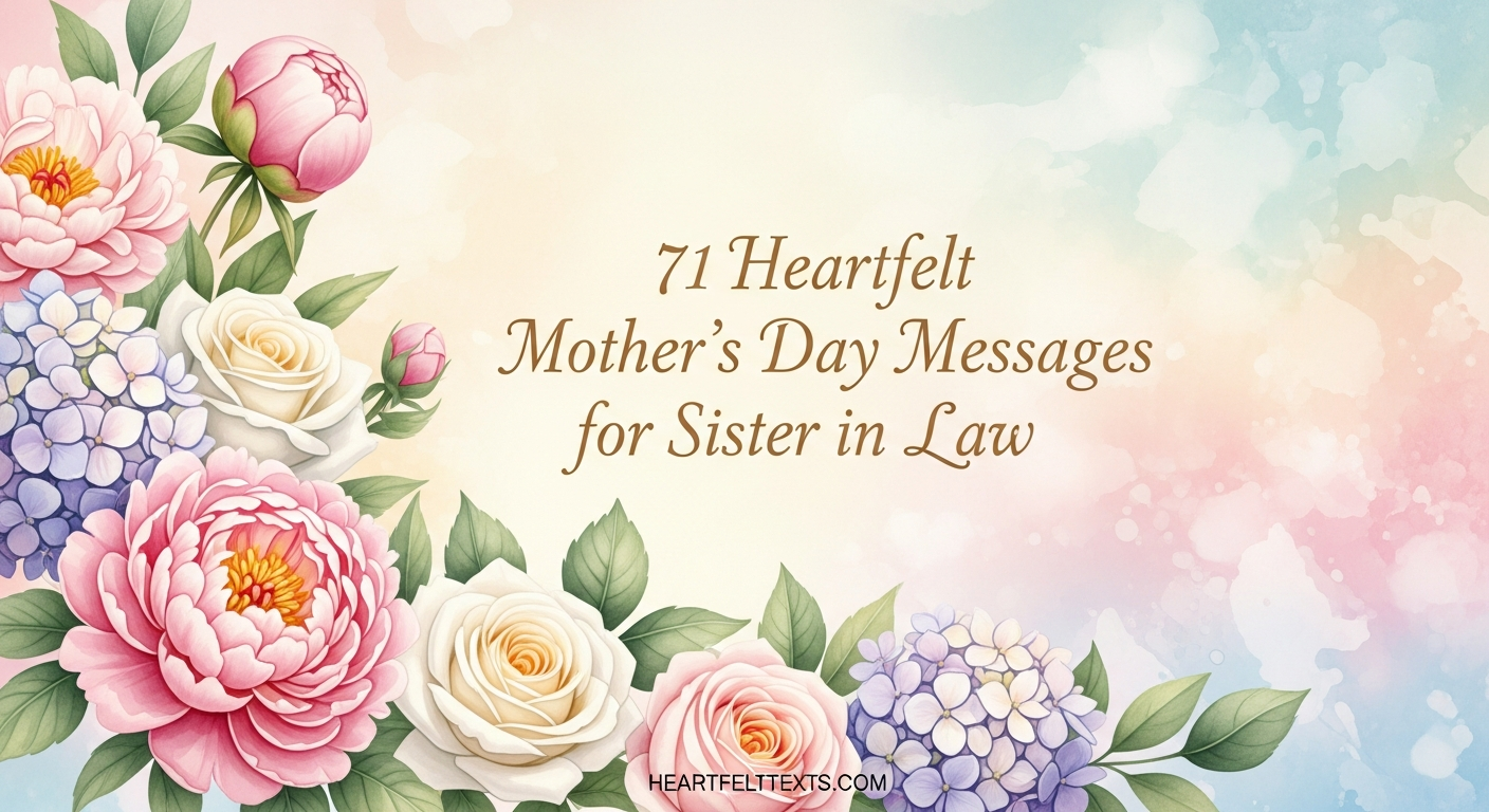71 Heartfelt Mother's Day Messages for Sister in Law