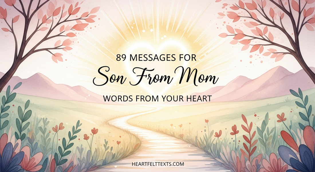 89 Messages for Son From Mom Words From Your Heart