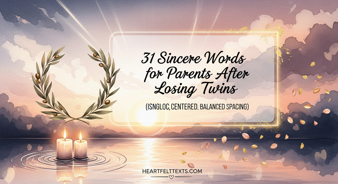 31 Sincere Words for Parents After Losing Twins