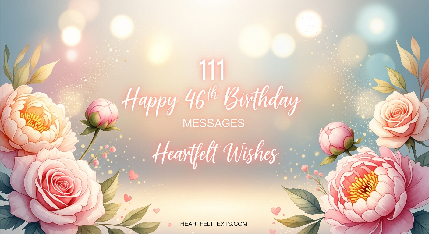 111 Happy 46th Birthday Messages Heartfelt Wishes