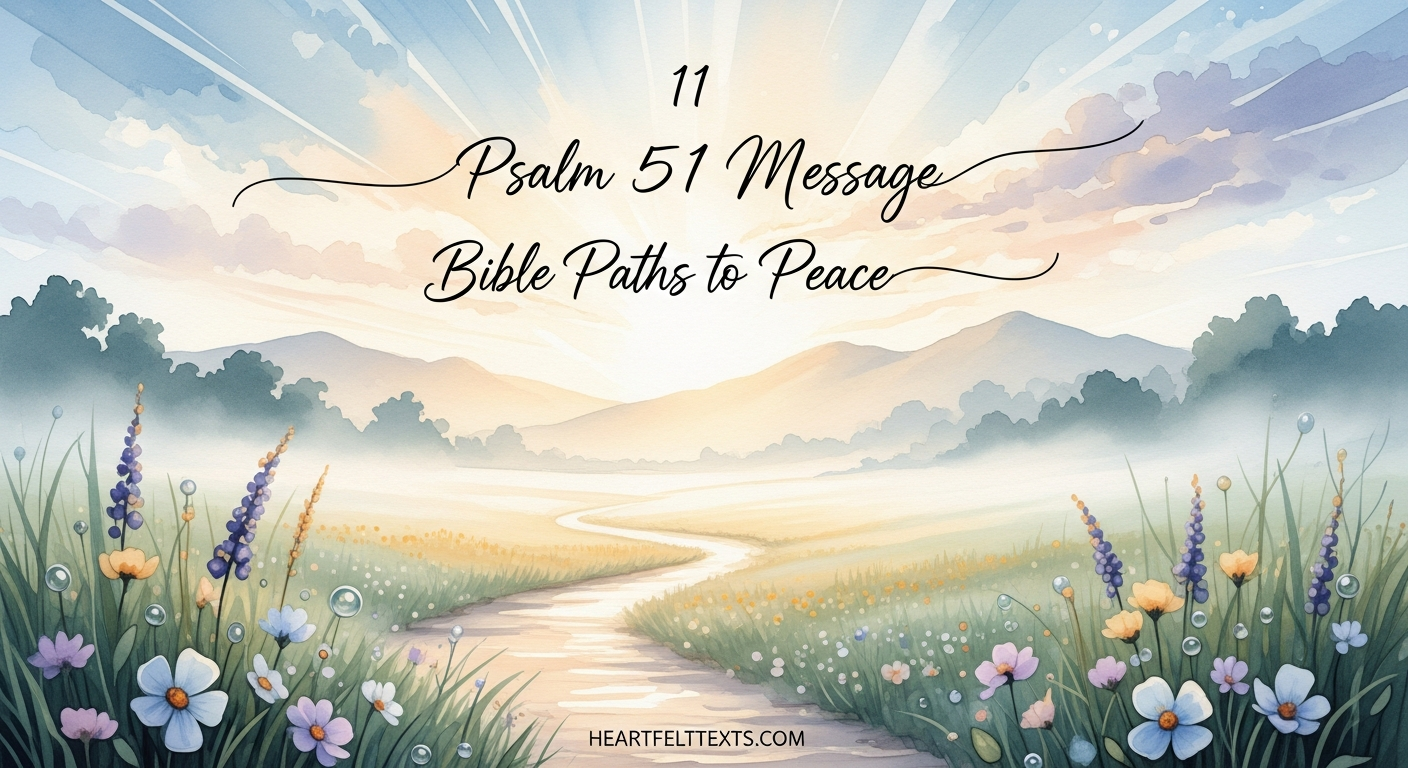 11 Psalm 51 Message Bible Paths to Peace