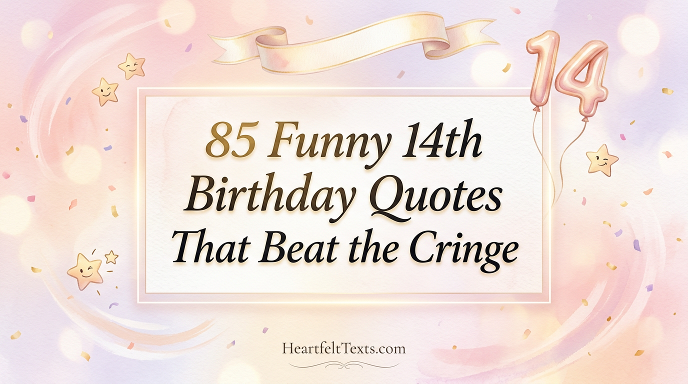 85 Funny 14th Birthday Quotes That Beat the Cringe