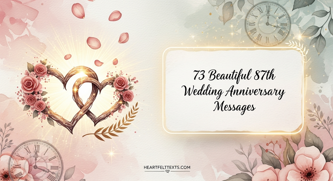 73 Beautiful 87th Wedding Anniversary Messages