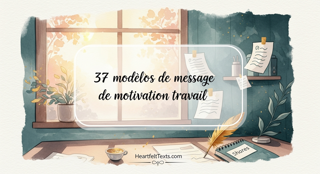 37 modèles de message de motivation travail