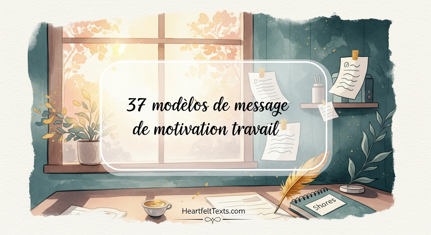 37 modèles de message de motivation travail