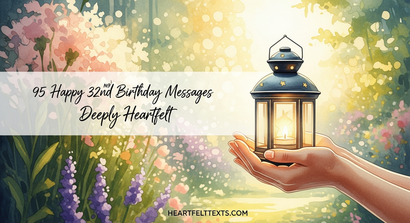 95 Happy 32nd Birthday Messages Deeply Heartfelt – HeartfeltTexts