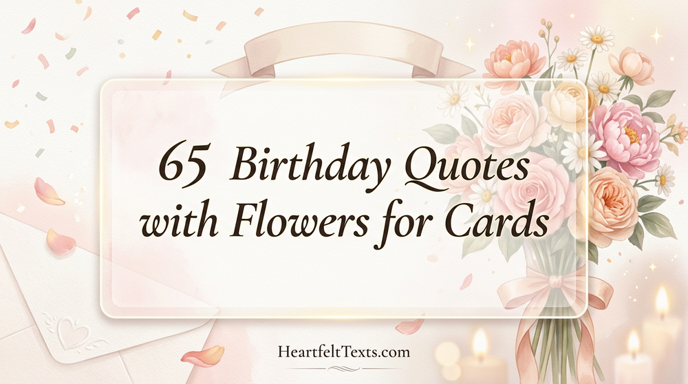 65 Birthday Quotes with Flowers for Cards