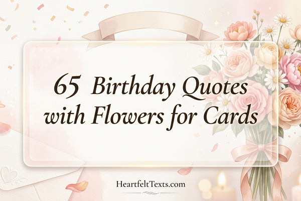 65 Birthday Quotes with Flowers for Cards