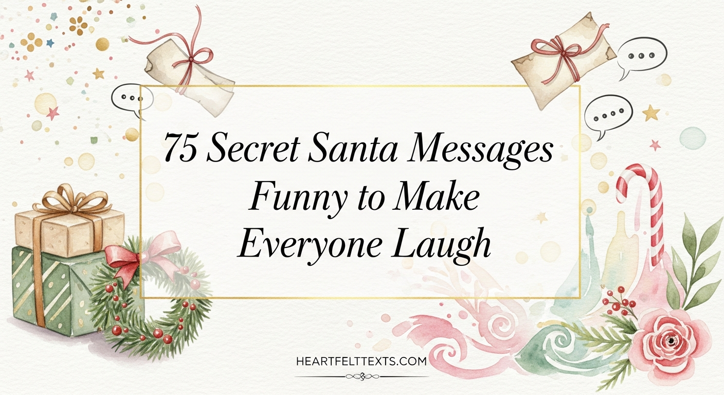 75 Secret Santa Messages Funny to Make Everyone Laugh