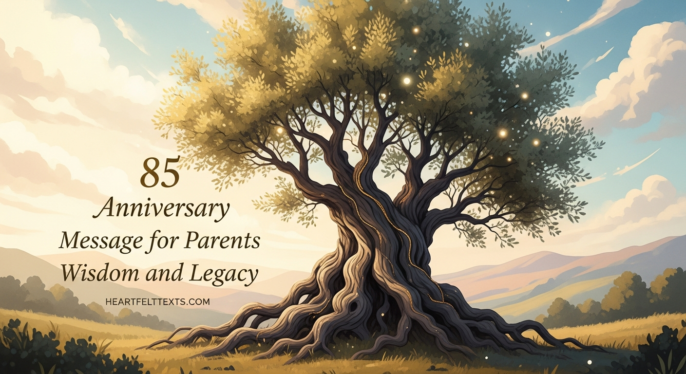 85 Anniversary Message for Parents Wisdom and Legacy
