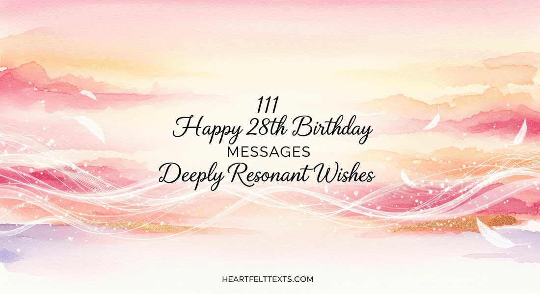 111 Happy 28th Birthday Messages Deeply Resonant Wishes
