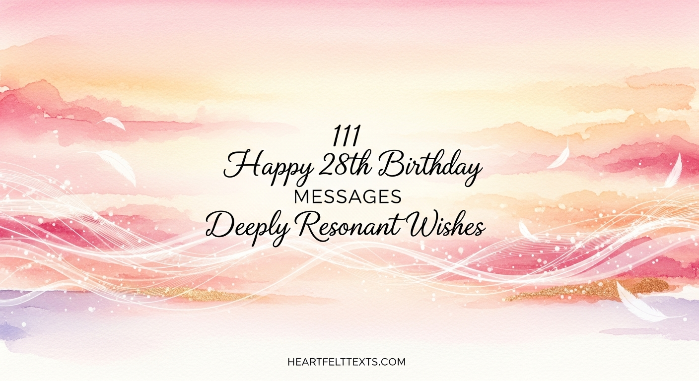 111 Happy 28th Birthday Messages Deeply Resonant Wishes
