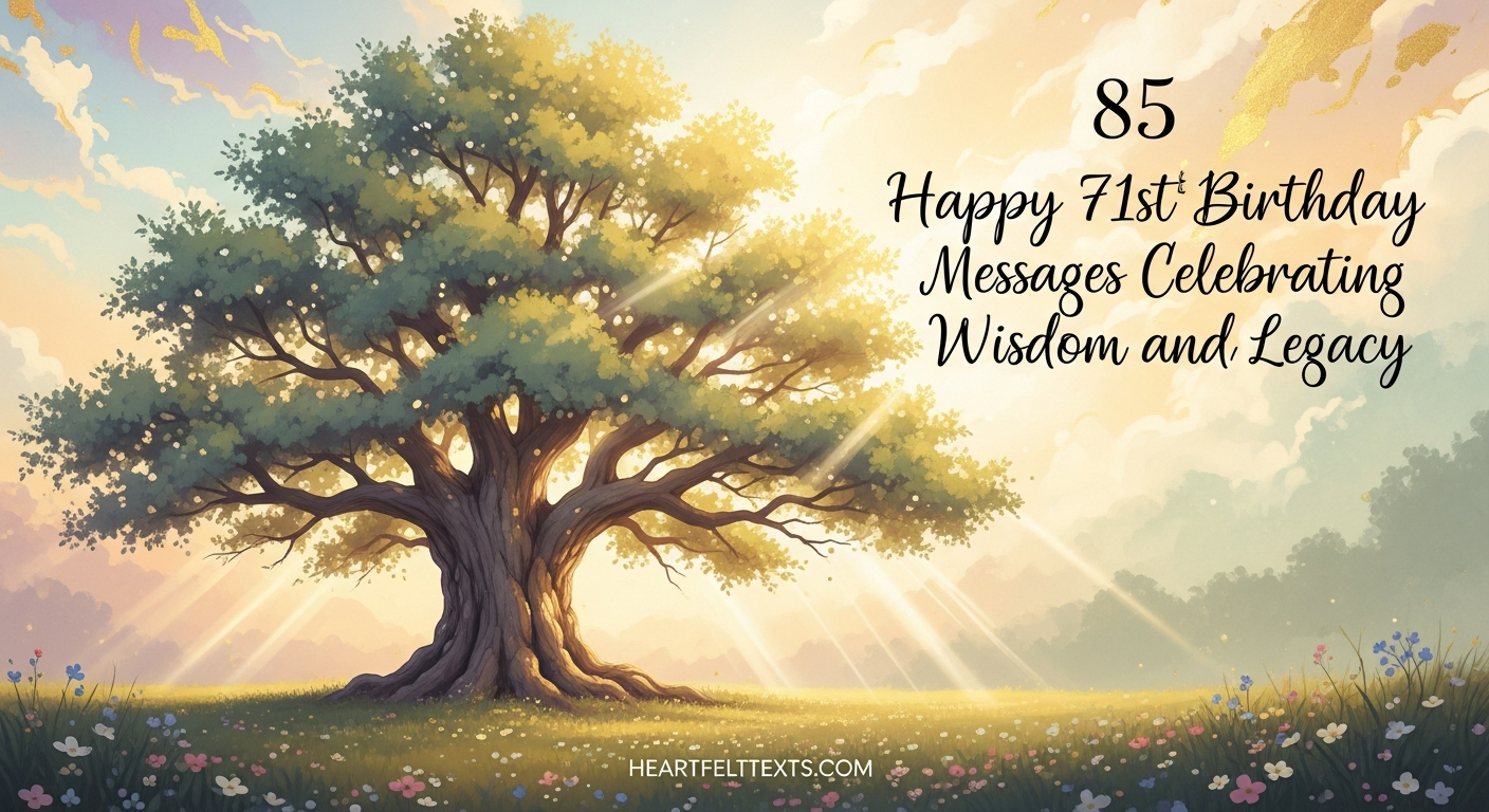 85 Happy 71st Birthday Messages Celebrating Wisdom and Legacy