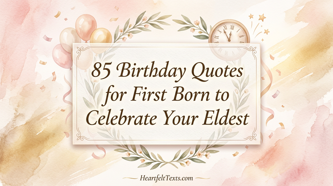 85 Birthday Quotes for First Born to Celebrate Your Eldest