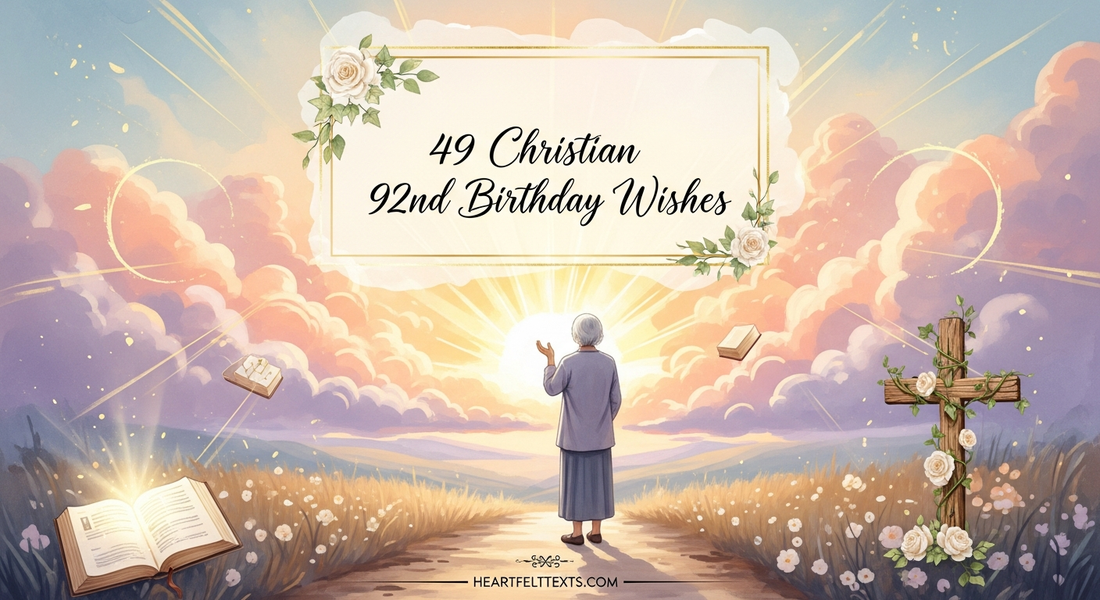 49 Christian 92nd Birthday Wishes A Life of Faith