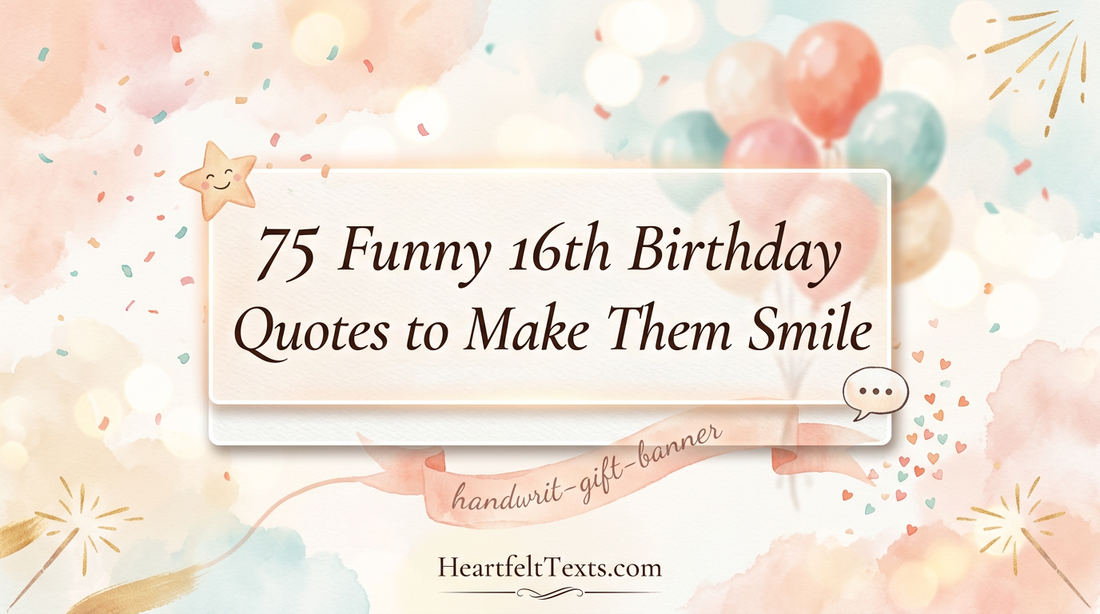 75 Funny 16th Birthday Quotes to Make Them Smile