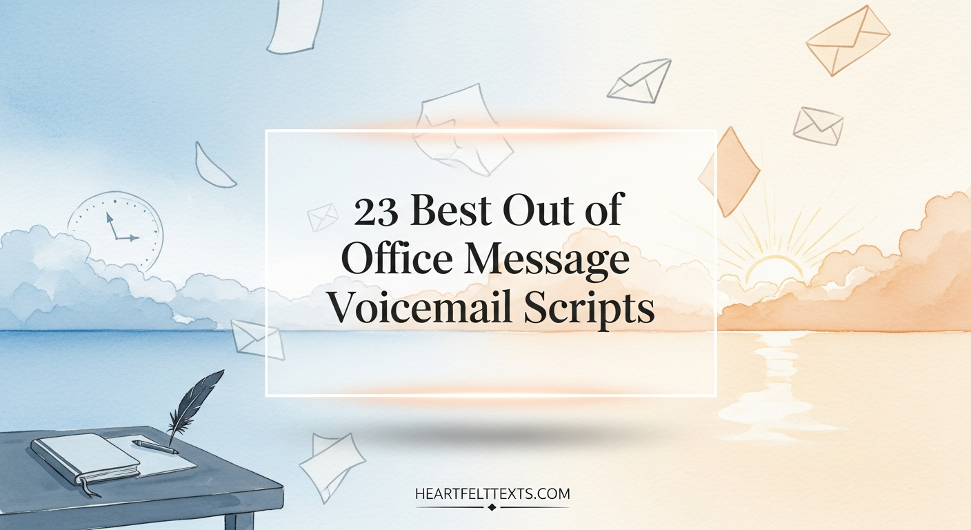 23 Best Out of Office Message Voicemail Scripts